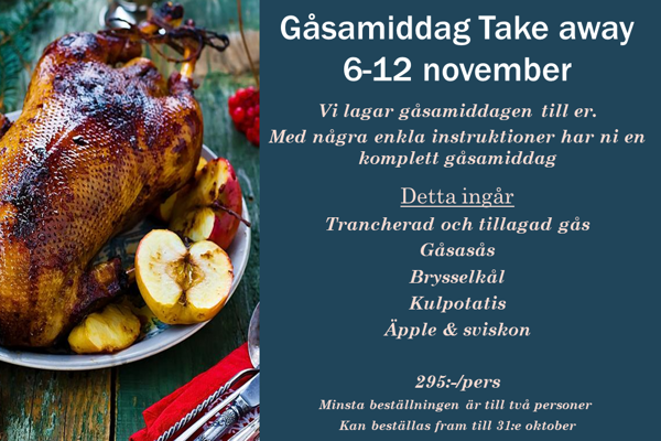 Gåsamiddag 6-12 november