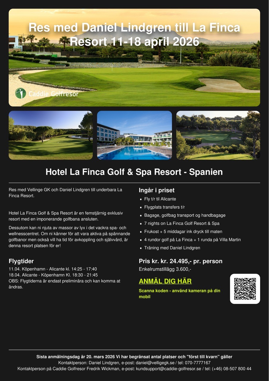 Följ med Daniel till La Finca Golf & Spa Resort