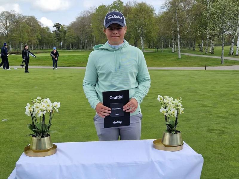 Lukas Nilsson imponerade stort på Halmstad GK – säkrade silverplatsen