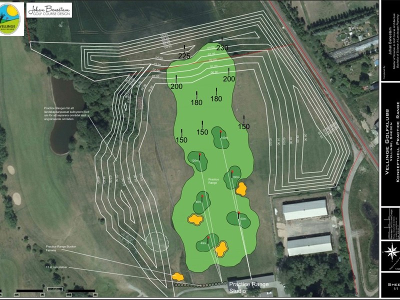 Uppdatering kring driving rangen - arbetet fortskrider